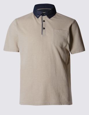 Pure Cotton Birdseye Polo Shirt